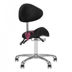 Scaun pentru salon ergonomic cu spatar model 1004 Giovanni negru, art ACP 141630